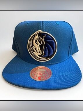 New Dallas Mavericks Snapback Hat Blue Mitchell & Ness Original Fit NBA